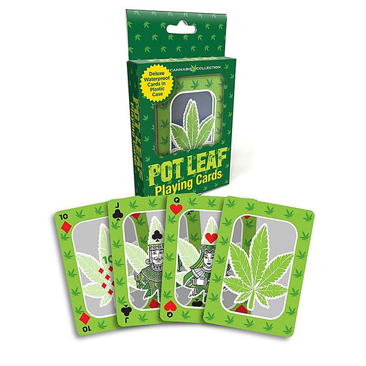 Little Genie Pot Leaf Waterproof Novelty Playing Cards
