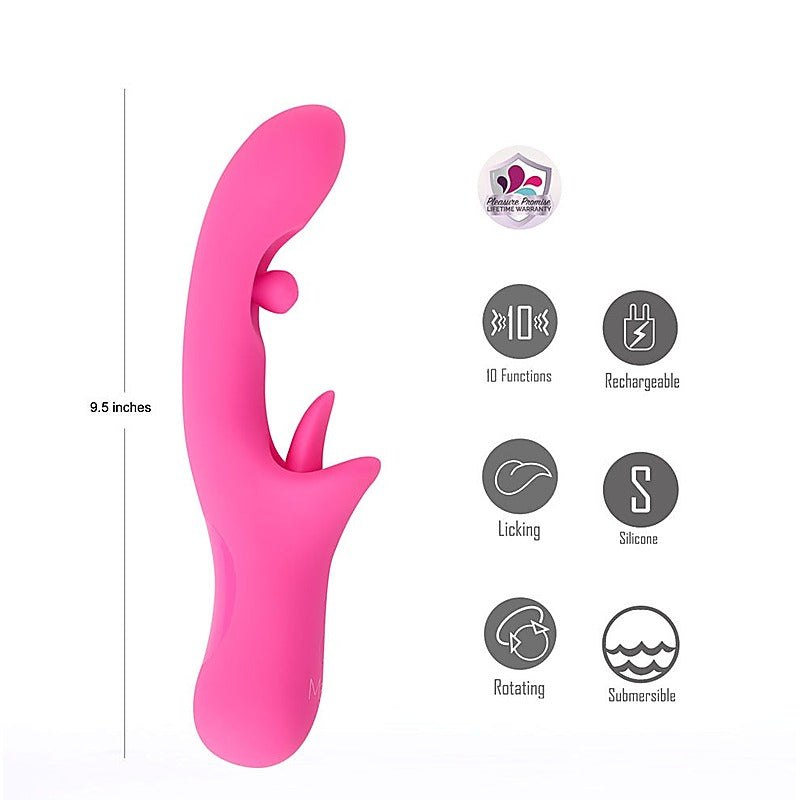 Maia ALORA USB Rechargeable Rotating & Licking Vibrator - G-Spot Vibrators