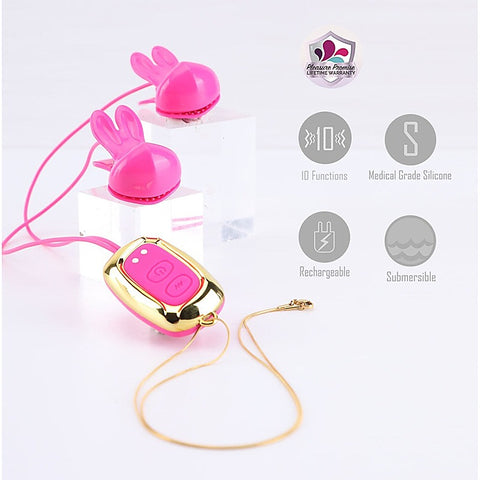 Molli Rechargeable Vibrating Nipple Clamps By Maia Toys - Nipple and Clit Clamps