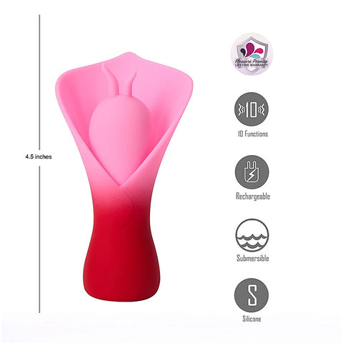 Maia Mina Rechargeable Fluttering Flower Stimulator - Personal Massagers
