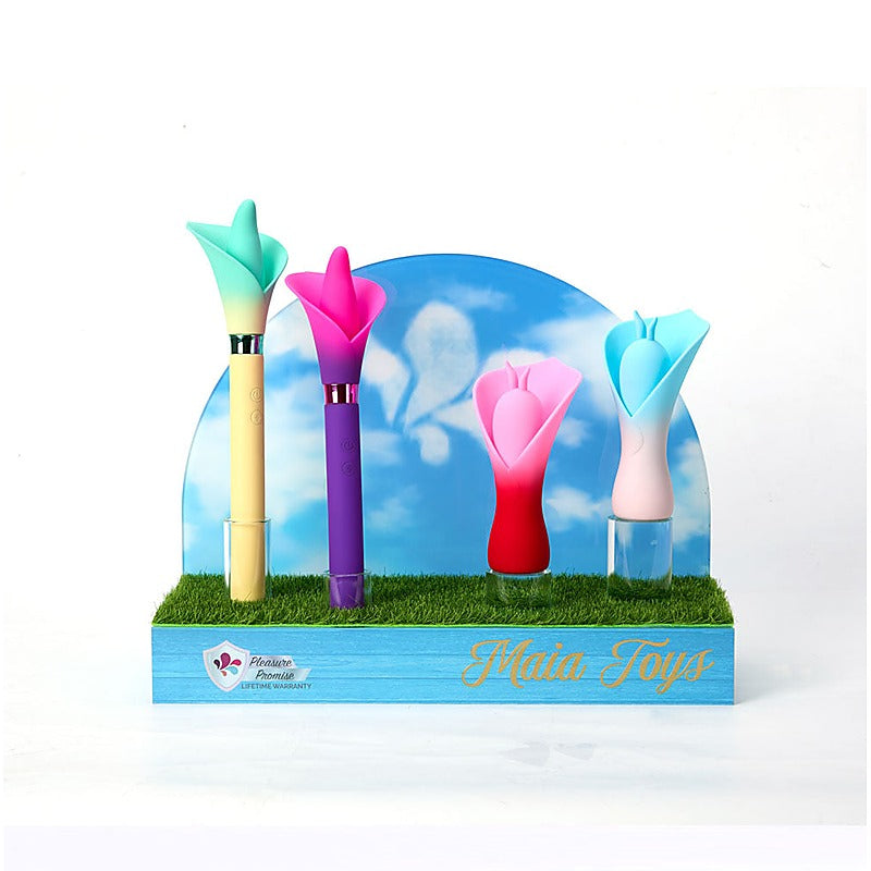 Maia Mina Rechargeable Fluttering Flower Stimulator - Personal Massagers