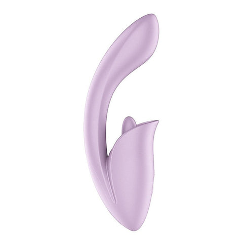 Tongue Expert Vibrator With Clitoral Stimulator By Satisfyer - Clit Ticklers and Pulsators