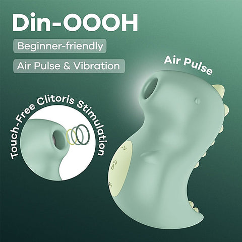 Din-Oooh Rechargeable Air Pulse Clit Stimulator By Satisfyer - Clit Ticklers and Pulsators