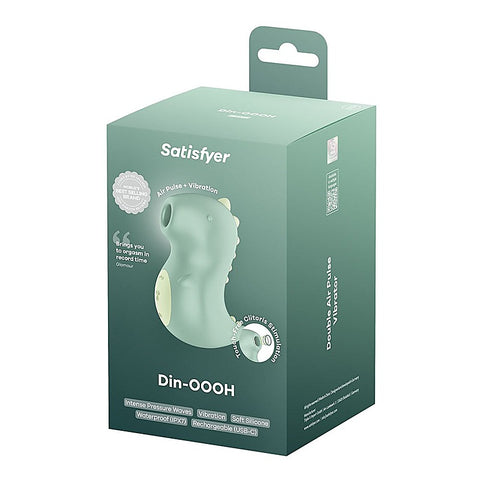 Din-Oooh Rechargeable Air Pulse Clit Stimulator By Satisfyer - Clit Ticklers and Pulsators