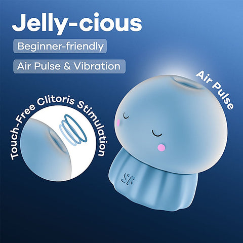 Jelly-Cious Rechargeable Air Pulse Clit Stimulator - Clit Ticklers and Pulsators