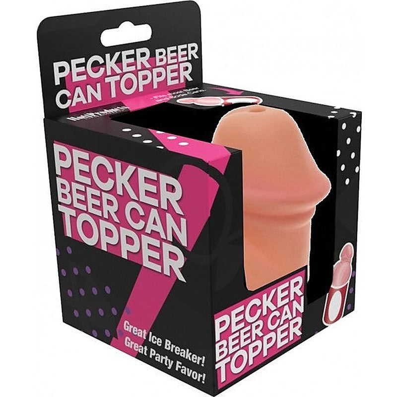 Pecker Shaped Beer Can Topper By Hott Products - Party Gifts and Novelties