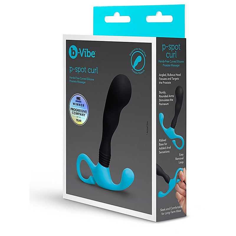 Curl Hands Free Curved Silicone Prostate Massager By B-Vibe - Prostate Toys