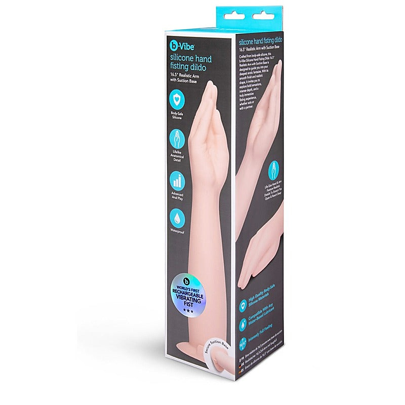 Silicone Hand Fisting Dildo With Suction Base By B-Vibe - Realistic Dildos