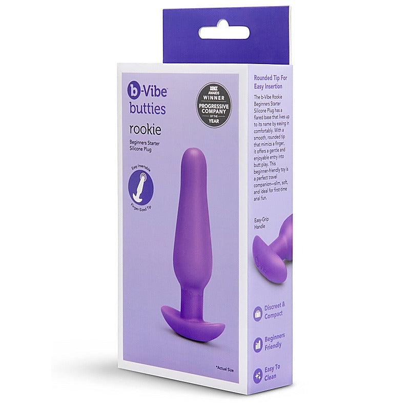 Rookie Beginners Starter Silicone Butt Plug By B-Vibe - Butt Plugs