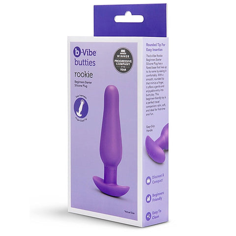Rookie Beginners Starter Silicone Butt Plug By B-Vibe - Butt Plugs