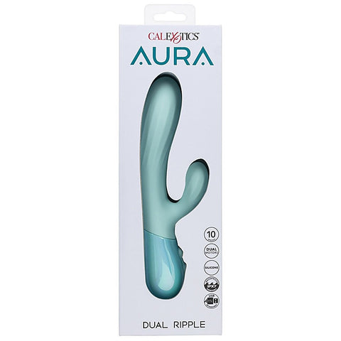 California Exotics Aura Dual Ripple Rabbit Vibrator - Rabbit Vibrators