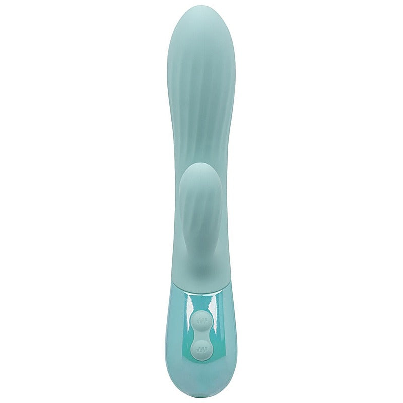 California Exotics Aura Dual Ripple Rabbit Vibrator - Rabbit Vibrators