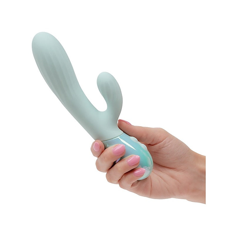 California Exotics Aura Dual Ripple Rabbit Vibrator - Rabbit Vibrators