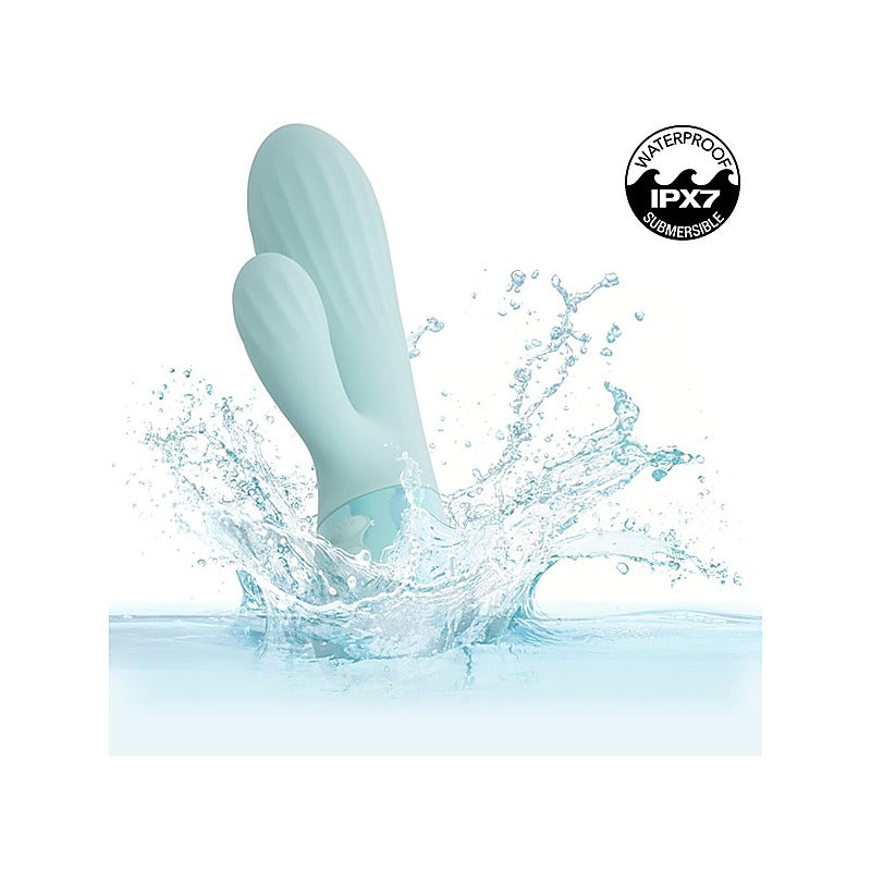 California Exotics Aura Dual Ripple Rabbit Vibrator - Rabbit Vibrators