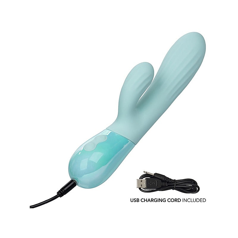 California Exotics Aura Dual Ripple Rabbit Vibrator - Rabbit Vibrators