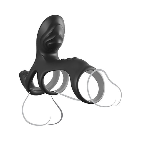 Fantasy C-Ringz Ultimate Couples Cage Max By Pipedream - Vibrating Cock Rings