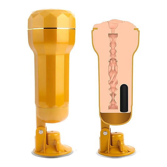 Chisa Ella Realistic Vibrating Vagina Cup - Masturbators and Strokers