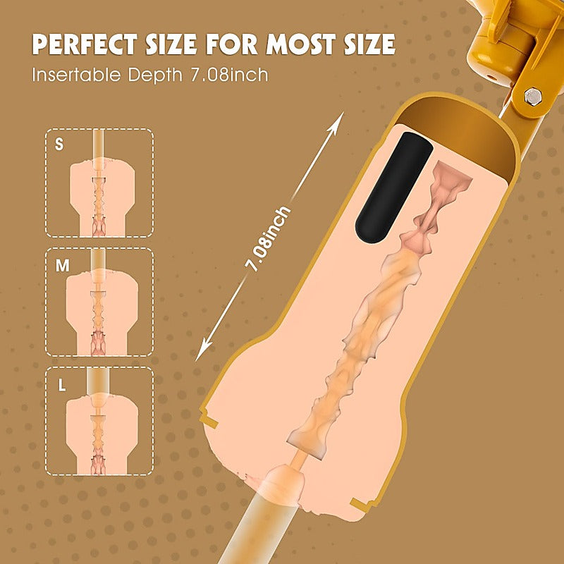 Realistic Vibrating Vagina Cup by Chisa - Masturbators and Strokers