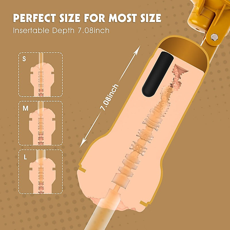 Carina Realistic Vagina Vibrating Cup By Chisa - Masturbators and Strokers