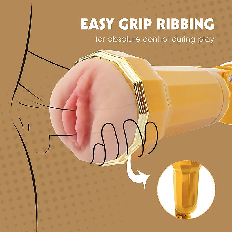 Carina Realistic Vagina Vibrating Cup By Chisa - Masturbators and Strokers