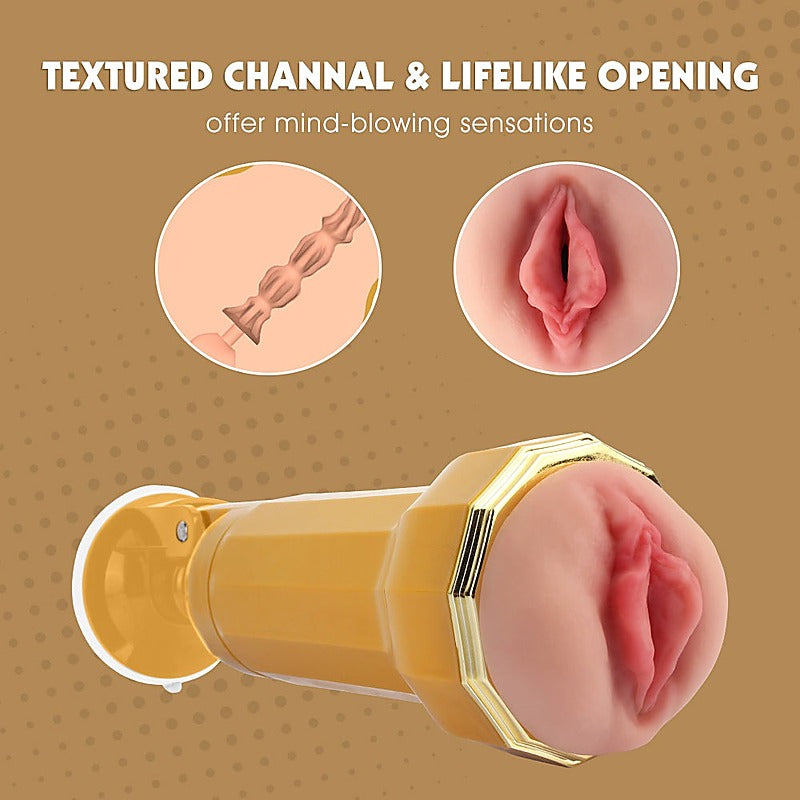 Shyla Realistic Vibrating Vagina Cup By Chisa - Masturbators and Strokers