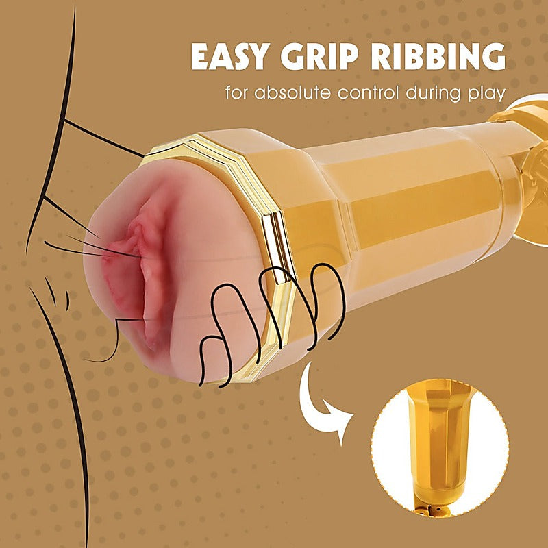 Shyla Realistic Vibrating Vagina Cup By Chisa - Masturbators and Strokers