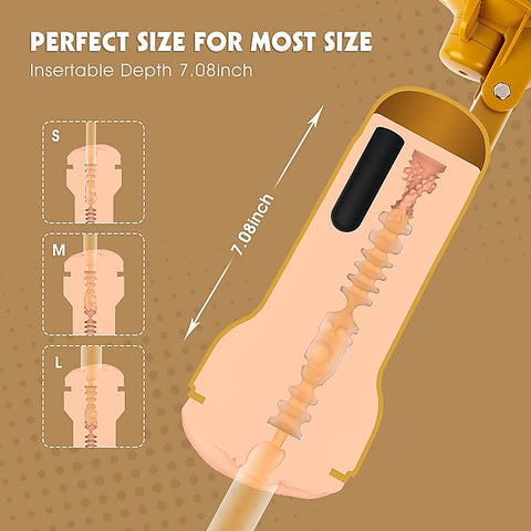 Abbie Realistic Vagina Vibrating Cup By Chisa - Masturbators and Strokers
