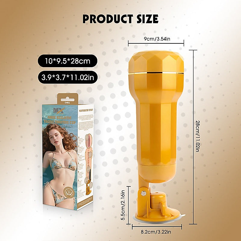 Abbie Realistic Vagina Vibrating Cup By Chisa - Masturbators and Strokers