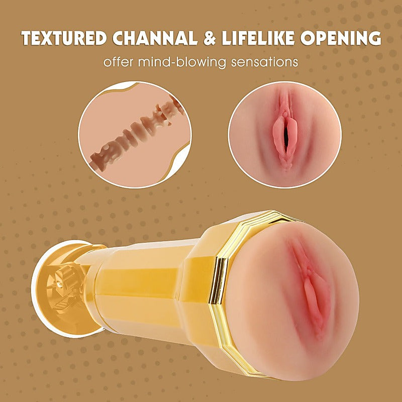 Jessie Realistic Vibrating Vagina Cup By Chisa - Masturbators and Strokers