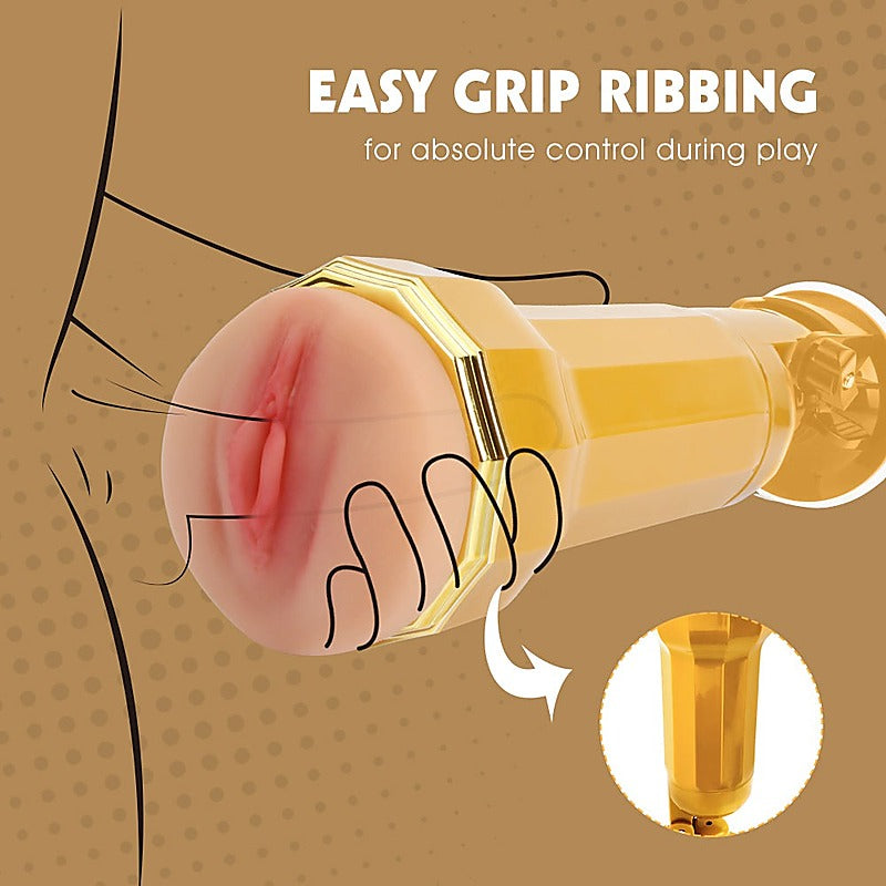 Jessie Realistic Vibrating Vagina Cup By Chisa - Masturbators and Strokers