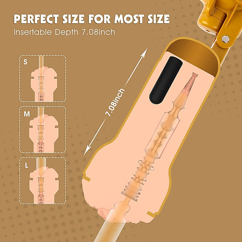 Darcey Realistic Vagina Vibrating Cup By Chisa - Masturbators and Strokers