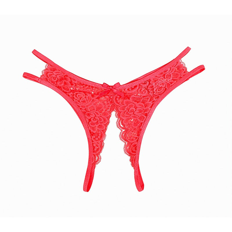 Full Lace Crotchless Panties By Love In Leather - G-Strings, Panties and Shorts