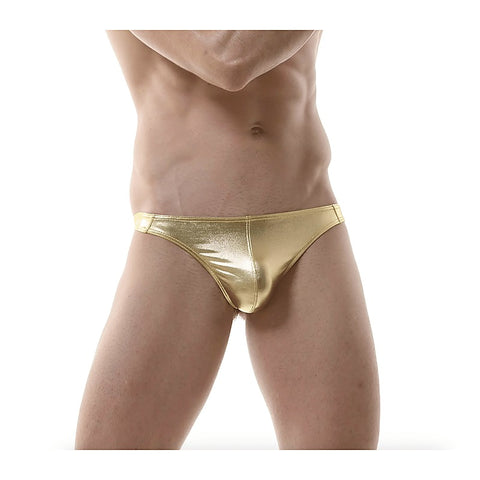 Love In Leather Mens Metallic G-string Underwear S/M - Jocks and G-Strings
