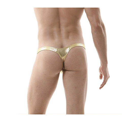 Love In Leather Mens Metallic G-string Underwear L/XL - Jocks and G-Strings