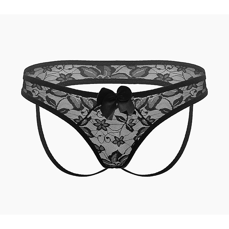Full Lace Women'S Crotchless Panties By Love In Leather - G-Strings, Panties and Shorts
