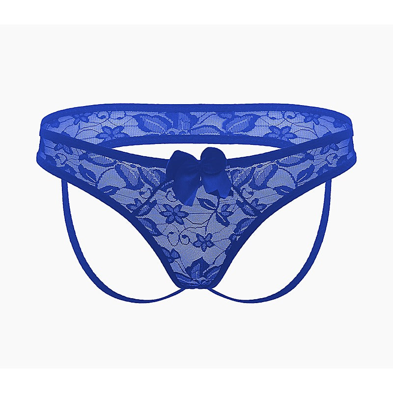 Full Lace Women'S Crotchless Panties By Love In Leather - G-Strings, Panties and Shorts