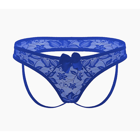 Full Lace Women'S Crotchless Panties By Love In Leather - G-Strings, Panties and Shorts