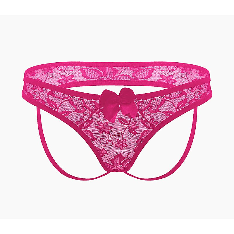 Full Lace Women'S Crotchless Panties By Love In Leather - G-Strings, Panties and Shorts