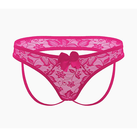Full Lace Women'S Crotchless Panties By Love In Leather - G-Strings, Panties and Shorts
