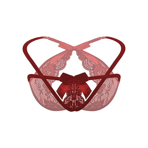 Crotchless Panties With Adjustable Slider By Love In Leather - G-Strings, Panties and Shorts