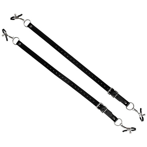 Faux Leather Labia Clamp Belt By Bdstyle - Pussy And Clit Toys