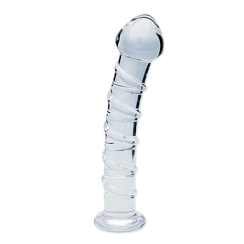 Clarity Seraphic Spiral Glass Dildo By Creative Conceptions - Glass Sex Toys