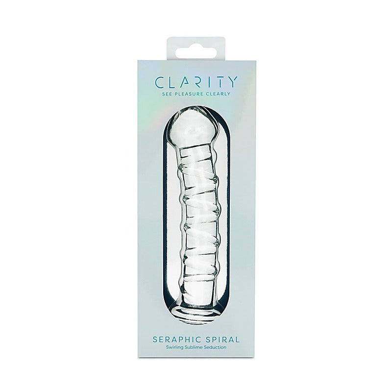 Clarity Seraphic Spiral Glass Dildo By Creative Conceptions - Glass Sex Toys