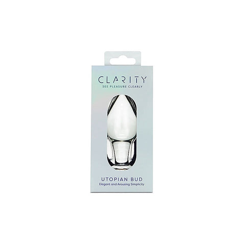 Creative Conceptions Clarity Utopian Bud Glass Butt Plug