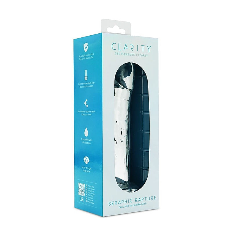 Clarity Seraphic Rapture Glass Dildo By Creative Conceptions - Glass Sex Toys