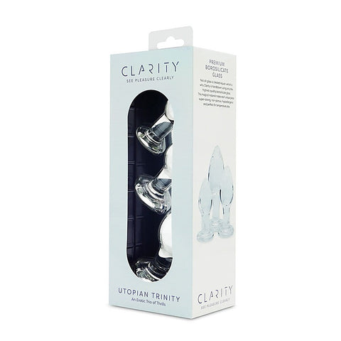 Creative Conceptions Clarity Utopian Trinity Butt Plugs Set
