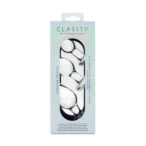 Creative Conceptions Clarity Utopian Trinity Butt Plugs Set