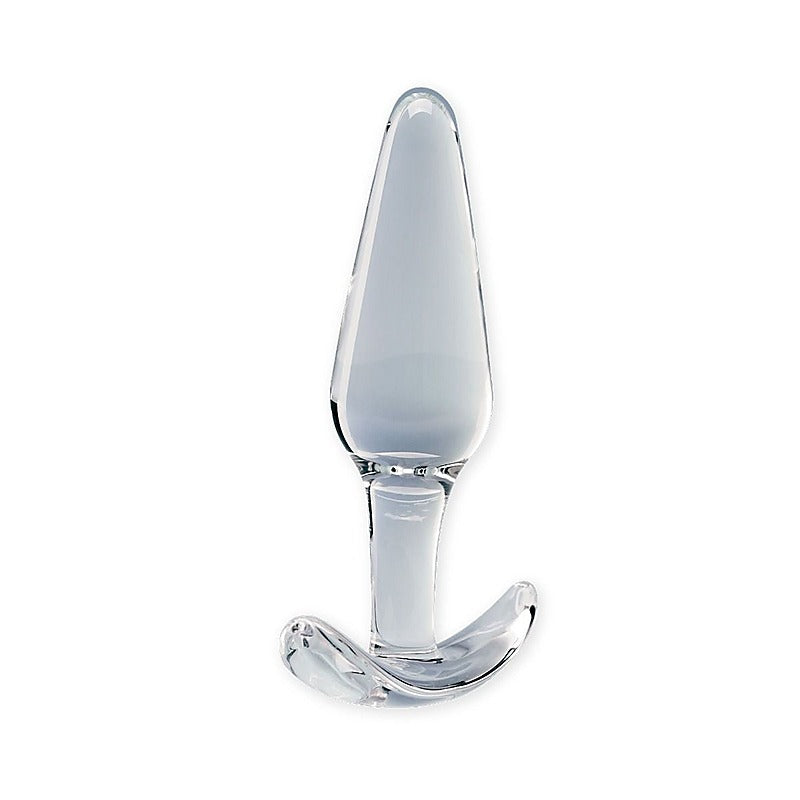 Clarity Utopian Floret Glass Butt Plug - Glass Sex Toys