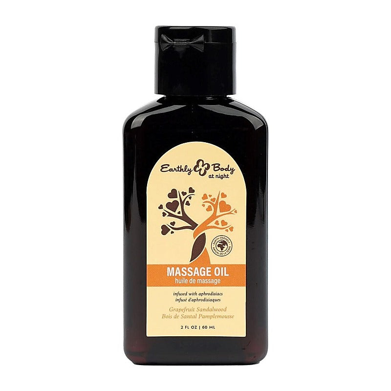 Hemp Seed Scented Adult Massage Oil by Earthly Body - Massage Oils and Lubricants