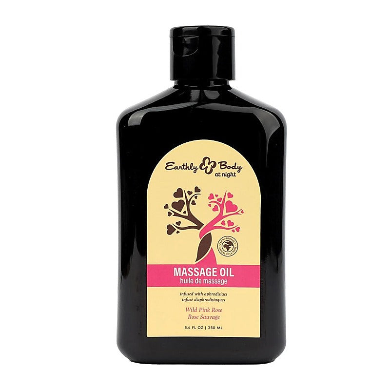 Hemp Seed Scented Massage Oil 250 Ml by Earthly Body - Massage Oils and Lubricants